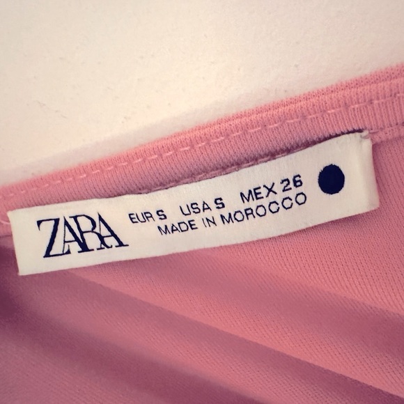 Zara Pink‎ Cut Out Dress Size S - Picture 4 of 4